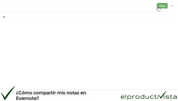 Ir a la opción 'Compartir' ubicada en la parte superior derecha de la pantalla.
