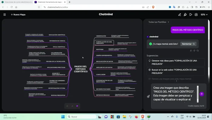 Descargar la imagen del mapa mental.