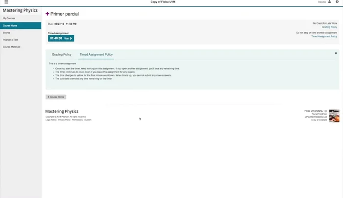 Revisa las políticas de tiempo ('Time and Say Meant Policy'): Informa sobre el tiempo asignado a cada pregunta.