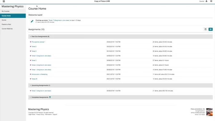 Visualiza el calendario de tareas: Haz clic en el botón superior derecho para ver las tareas en formato de calendario y navegar entre los días con las flechas.