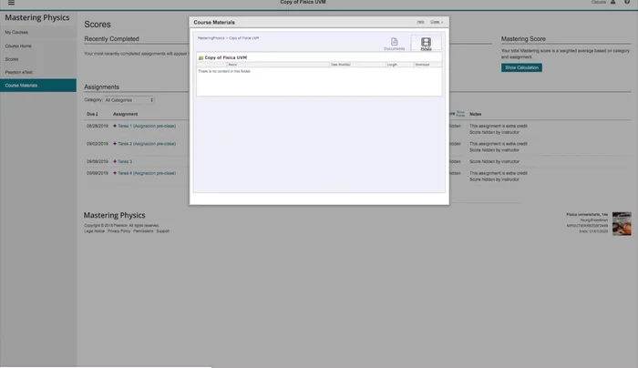 Accede a materiales adicionales ('Cursos Materias'): Encuentra recursos adicionales proporcionados por el profesor.