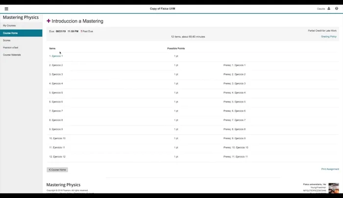 Realiza los ejercicios en orden: Completa cada ejercicio secuencialmente para avanzar en el curso.