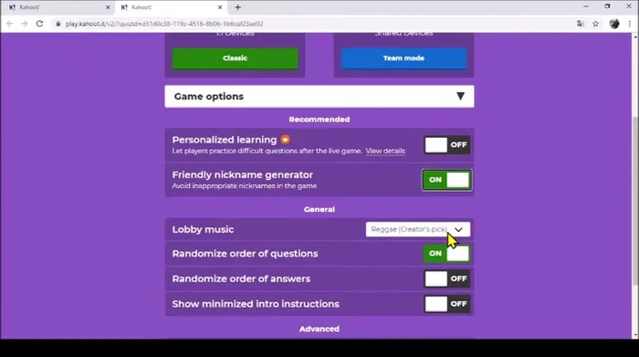Activar o desactivar 'Shuffle answer order' para desordenar las respuestas de cada pregunta.