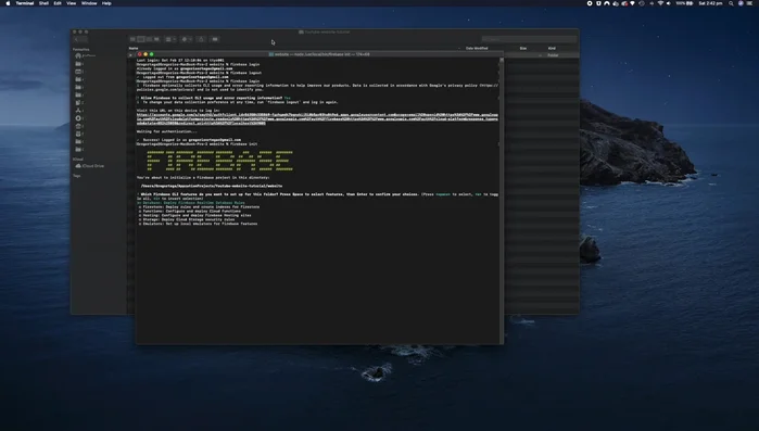 Seleccionar el directorio público (`public`) y configurar como una sola aplicación (`y`).