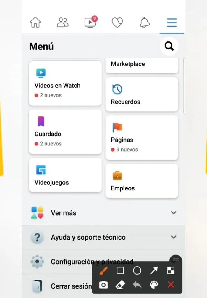 Ve a "Configuración y privacidad", luego a "Configuración".