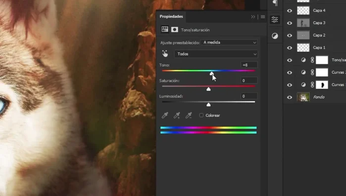 Utilizar una máscara de capa en la imagen de fondo para ocultar las partes no deseadas.