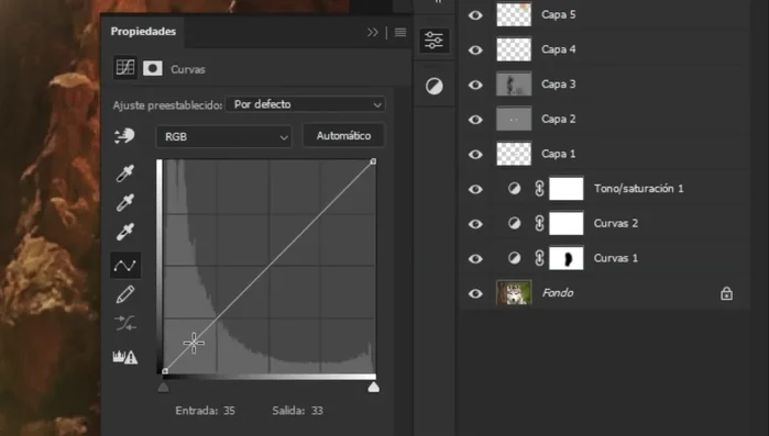 Utilizar una máscara de capa en la imagen de fondo para ocultar las partes no deseadas.