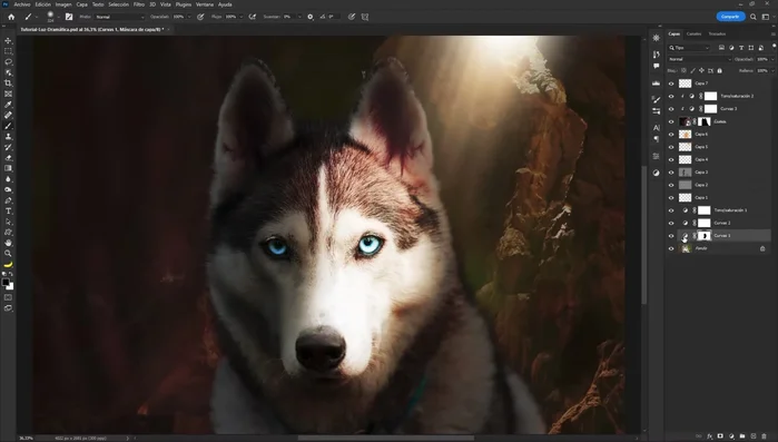 Agregar un efecto de granulado para un toque final.