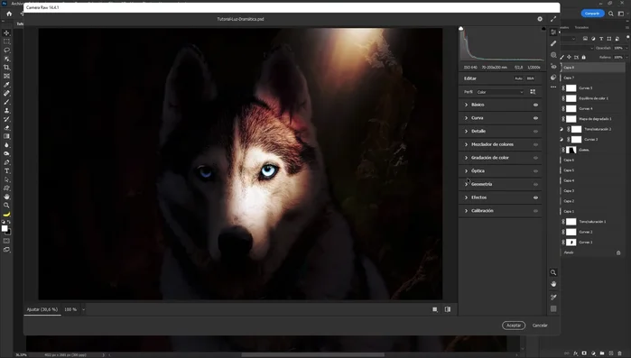 Agregar un efecto de granulado para un toque final.
