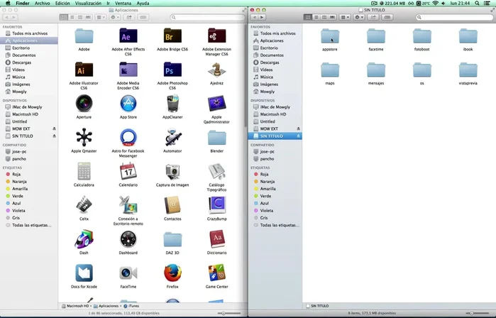 Encontrar un Mac con los archivos intactos: Busca un equipo que tenga las aplicaciones de Apple funcionando correctamente.