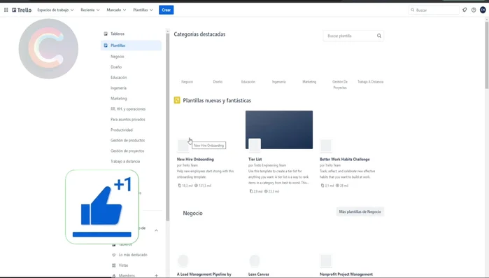 Elegir la plantilla deseada y revisar su vista previa.