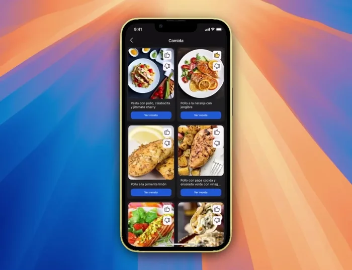 Si faltan recetas, selecciónalas para completar tu plan semanal.