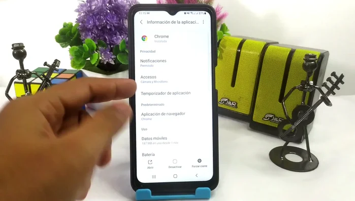 Presionar el botón para limpiar la caché (usualmente un icono de una escoba o similar).