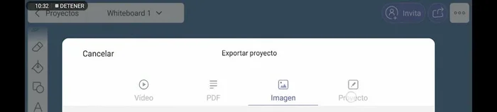 Exportar la presentación como vídeo, PDF, imagen o secuencia de imágenes.