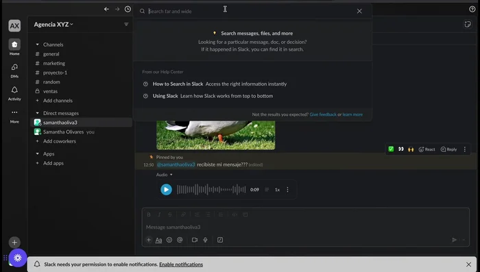 Administrar tu Workspace: Accede a las opciones de configuración para administrar tu espacio de trabajo, invitar a más usuarios o gestionar las preferencias.