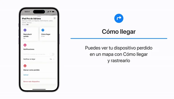 Indicaciones: Toca 'Cómo llegar' para obtener indicaciones en un mapa.