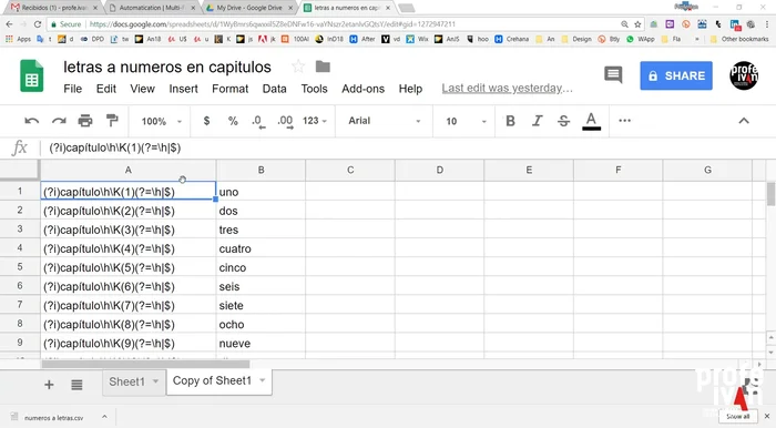 Importar la hoja CSV en Multi-Fine Change para realizar la sustitución masiva.