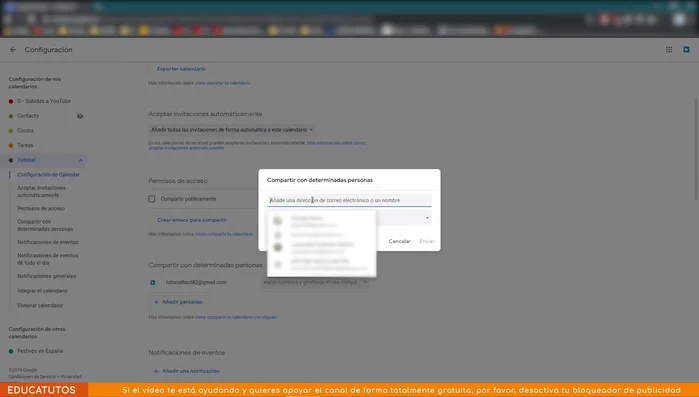 Envía las invitaciones.