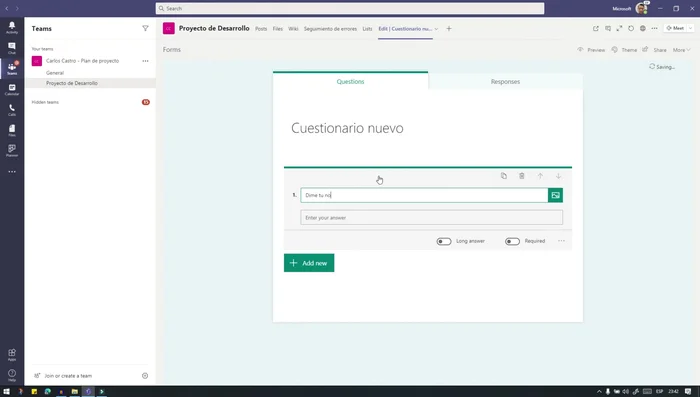 Personaliza el cuestionario con temas e imágenes.