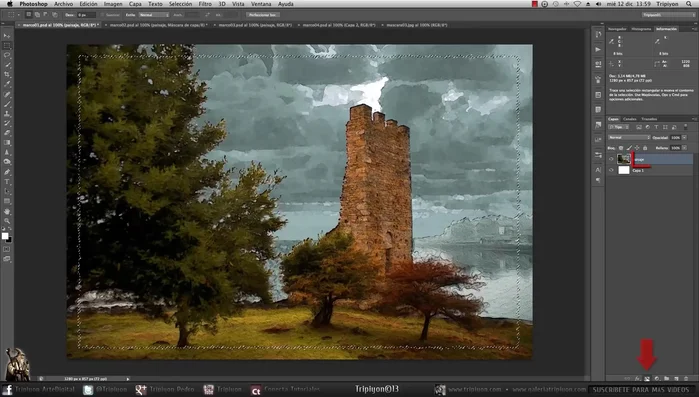 Añade una máscara de capa a la capa de tu imagen.