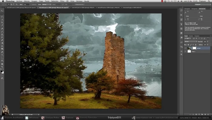 Crea una capa de fondo blanco y añade una máscara de capa a tu imagen.