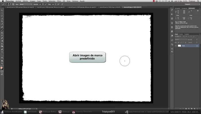 Selecciona todo (Control+A) y copia (Control+C) el marco.