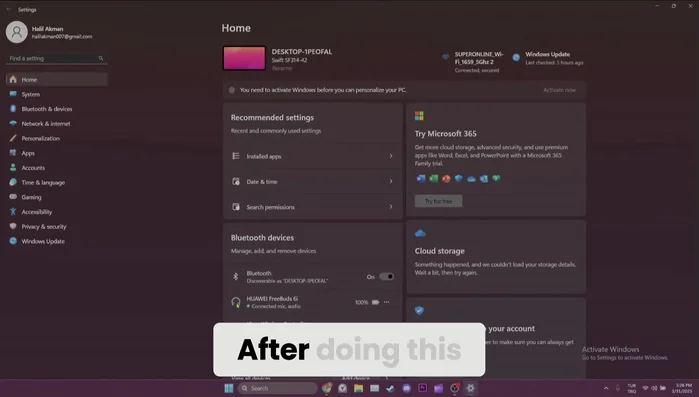 Busque 'Teams', haga clic en los tres puntos y desinstale.