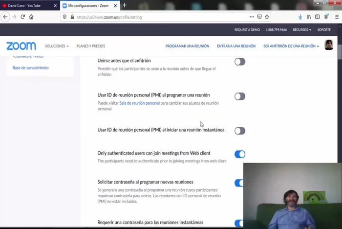 Desactivar la opción 'Unirse antes del anfitrión': Evita que personas no invitadas entren a la reunión antes que tú.