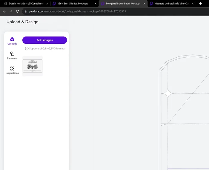 Subir el diseño final a PacDora.