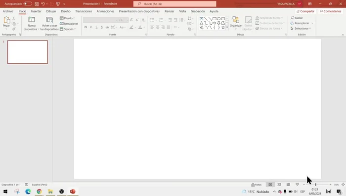 Insertar la imagen en una diapositiva de PowerPoint (o documento de Word).