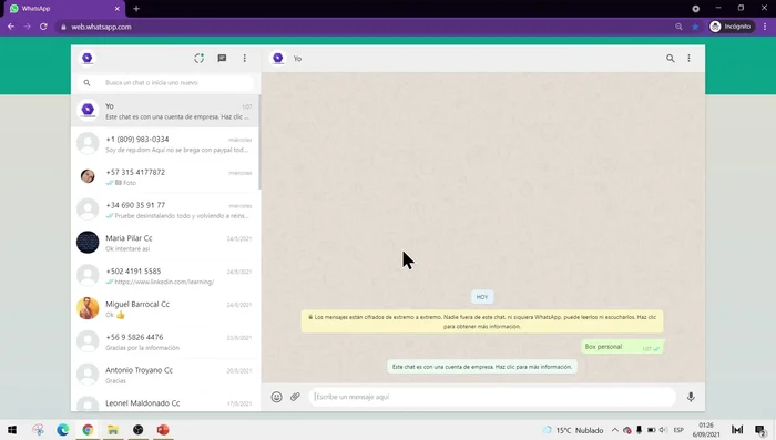 Descargar la imagen recibida.