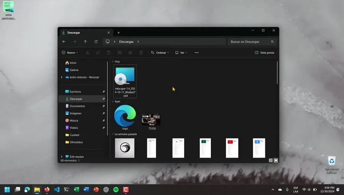 Buscar Inkscape en la lista de programas, seleccionarlo y hacer clic en 'Desinstalar'.