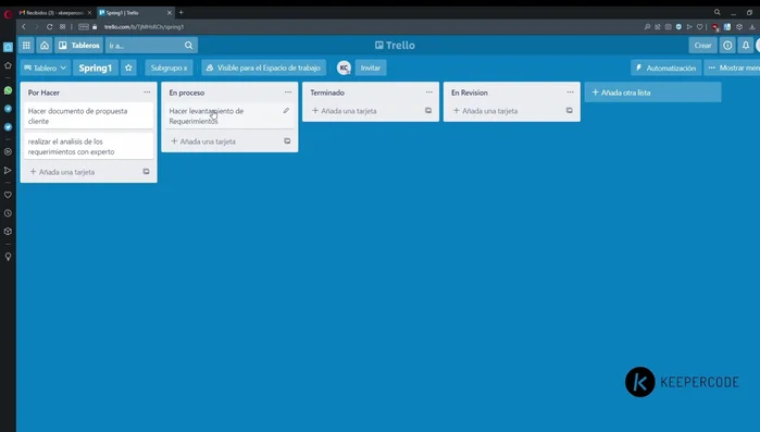 Archivar tareas completadas para mantener el tablero organizado.