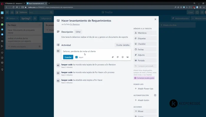 Invitar miembros a tu espacio de trabajo mediante enlace o búsqueda de usuario.