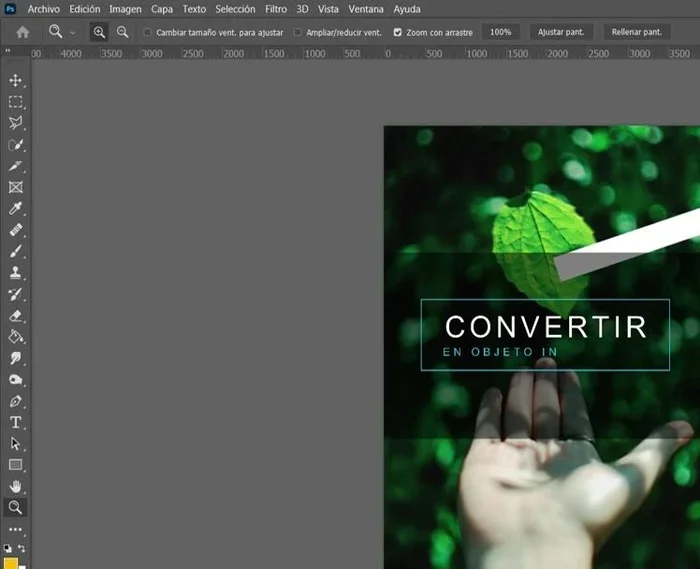 Convertir la capa duplicada en Objeto Inteligente (clic derecho > Objeto inteligente).