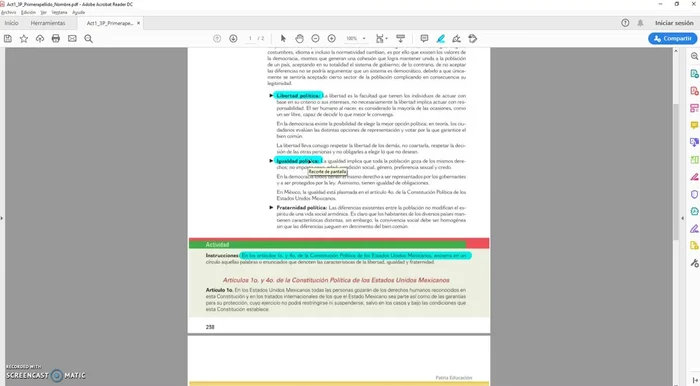 Repetir los pasos 4-8 para cada sección con su color correspondiente.
