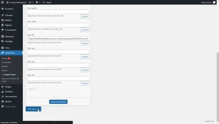 Hacer clic en 'Añadir nueva fuente'.