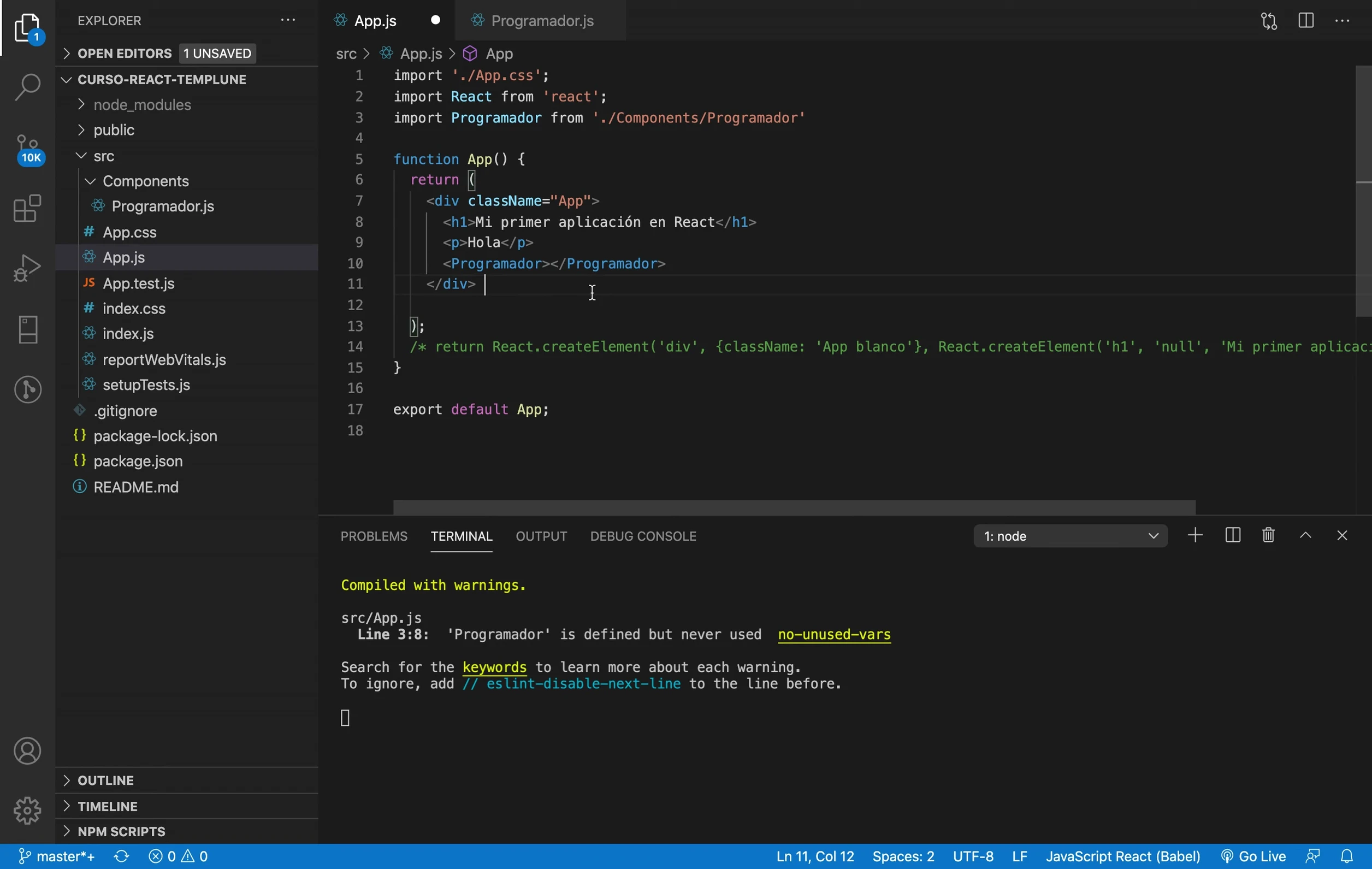 Crea Componentes en React: La Guía Definitiva para Principiantes