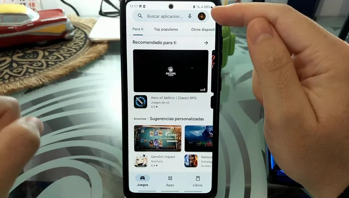 Selecciona "Gestionar".