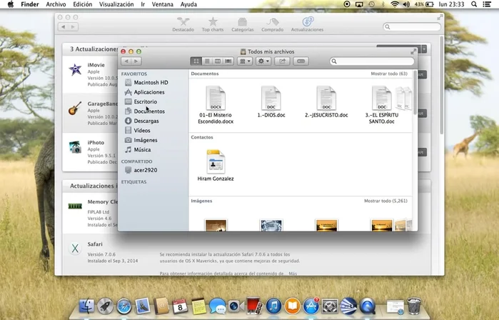 Hacer clic derecho sobre la aplicación y seleccionar "Mostrar contenido del paquete".