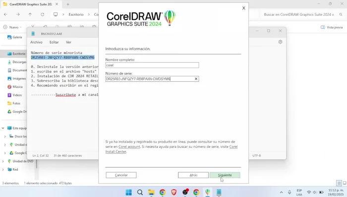 Cancelar la ventana que aparece al finalizar la instalación.