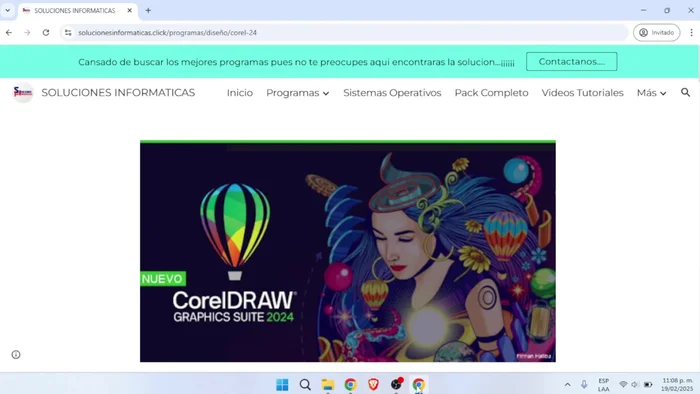 Descomprimir el archivo descargado usando la contraseña encontrada en la misma página de descarga.