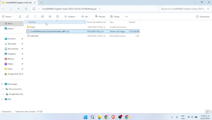 Ejecutar el instalador ubicado en la carpeta x64.
