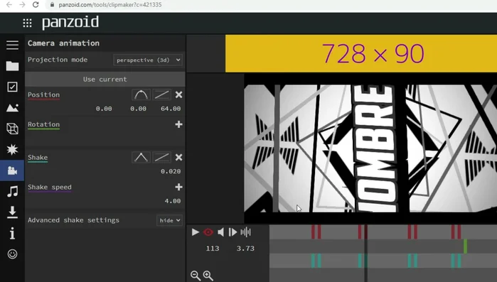 Selecciona el audio de tu preferencia (opcional).
