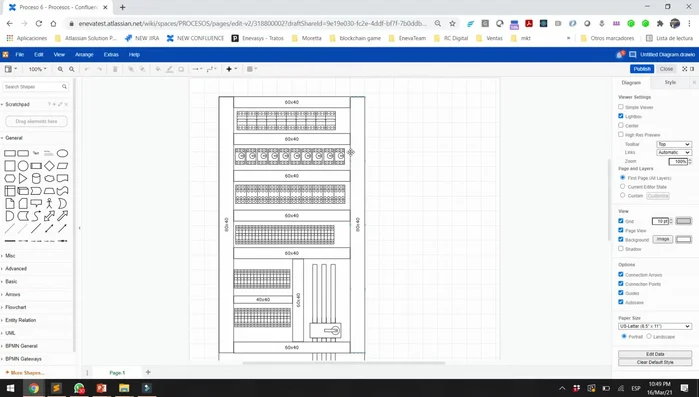 Utilizar plantillas predefinidas o crear diagramas desde cero en Draw.io.