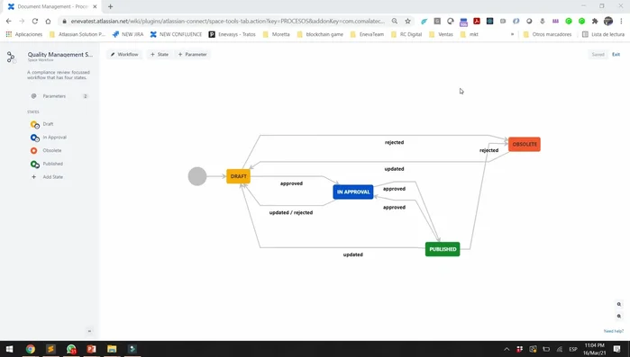 Configurar los flujos de aprobación en Comala para adaptarse a las necesidades específicas de la organización (ej: reglas de expiración).