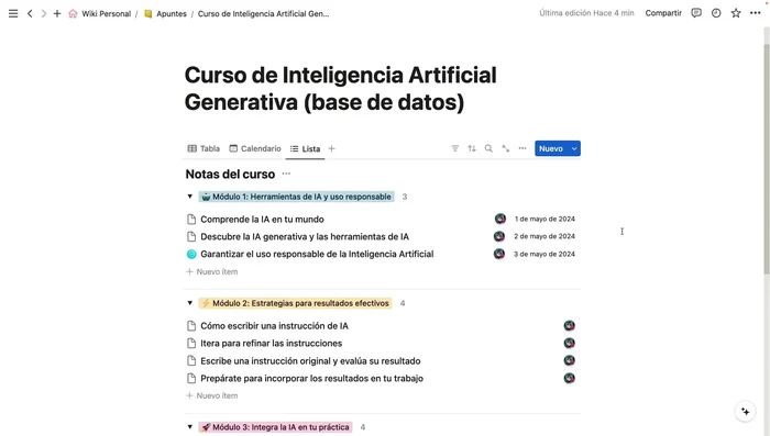 Automatizar el flujo de trabajo con plantillas: crear botones que generen nuevas páginas con plantillas predefinidas.