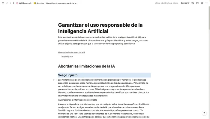 Utilizar el bloque 'Tabla de contenido' o el nuevo 'Índice' (si está disponible) para generar un esquema visual de tu página y navegar fácilmente entre secciones.