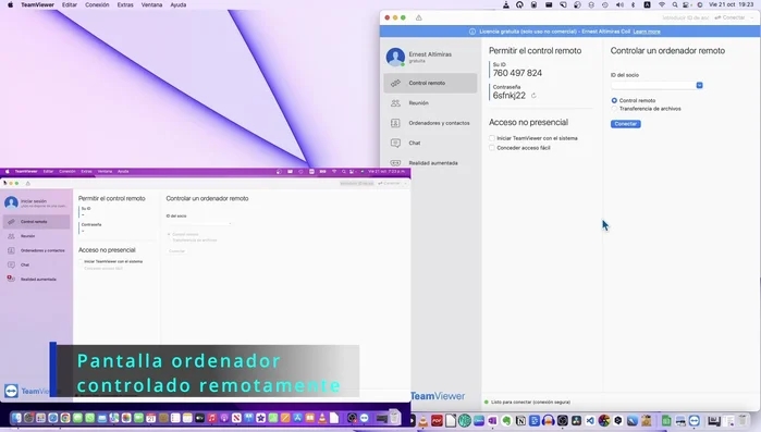 Obtener ID y contraseña de TeamViewer en el ordenador remoto