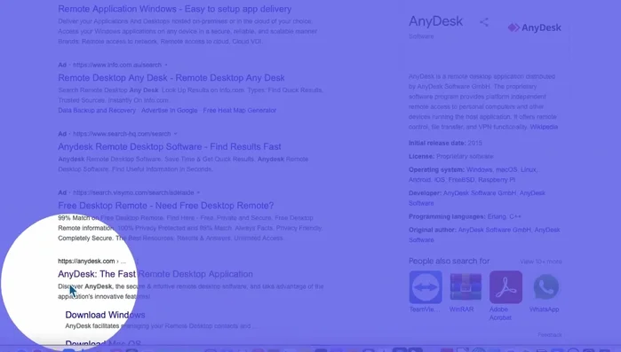 Obtener el ID de AnyDesk en el ordenador remoto